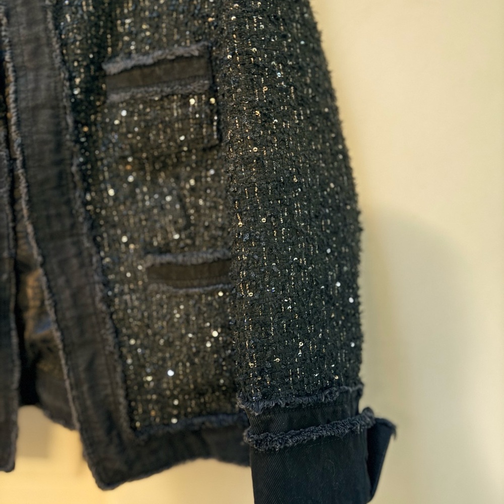 Nanette Lepore Black Tweed Blazer - Picture 6 of 15